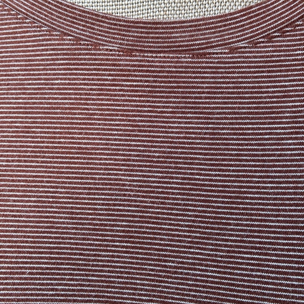 A.P.C. 100% cotton luxury European brand striped shirt from Bergdorf Goodman - Picture 5 of 10